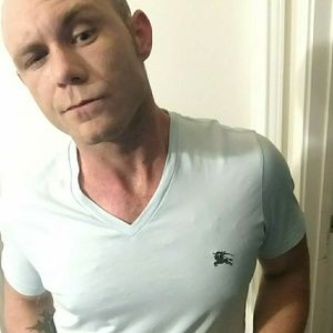 Burberry Light blue V neck